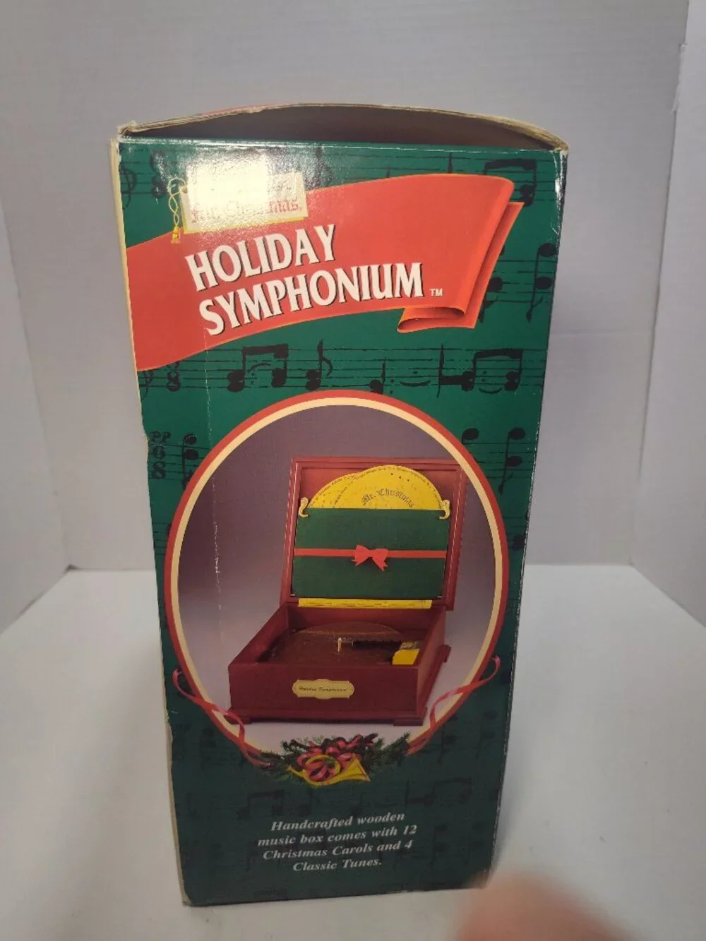 Mr. Christmas Holiday Symphonium 16 Song Mechanical Music Box 2000 Tested w/Box
